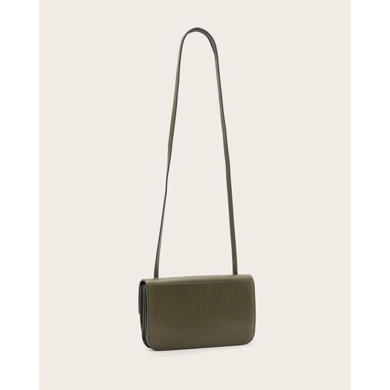 AllSaints Ann Leather Crossbody Wallet Bag image number 4